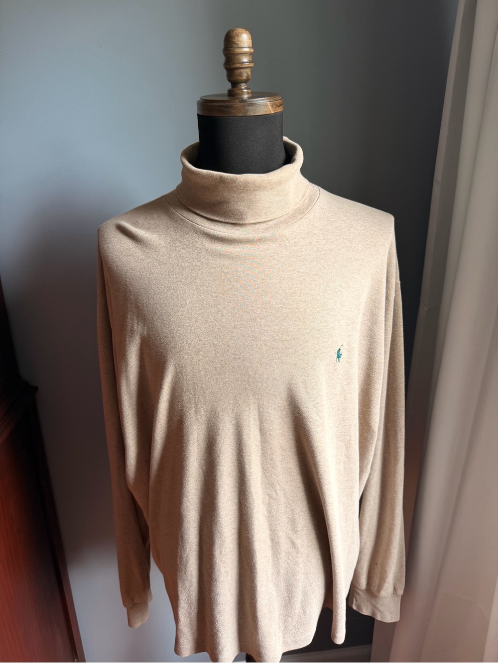 Ralph Lauren Men's Light Beige Turtleneck Sweater